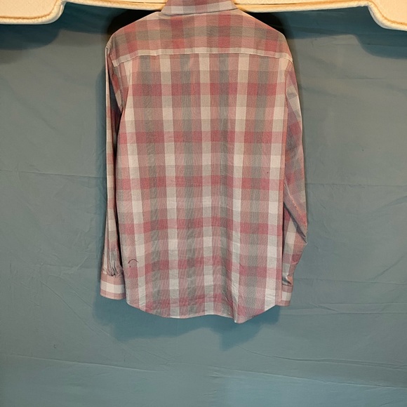 Mens 16 1/2 34/35 L VAN HEUSEN (Flex) SLIM FIT STRETCH LONG SLEEVED DRESS SHIRT - Picture 3 of 5